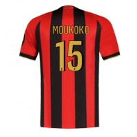 Stroje piłkarskie OGC Nice Youssoufa Moukoko #15 Koszulka Podstawowej 2024-25 Krótki Rękaw